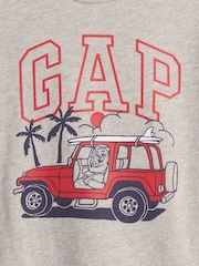 Gap Grey Graphic Short Sleeve T-Shirt (6mths-5yrs) - Image 3 of 3