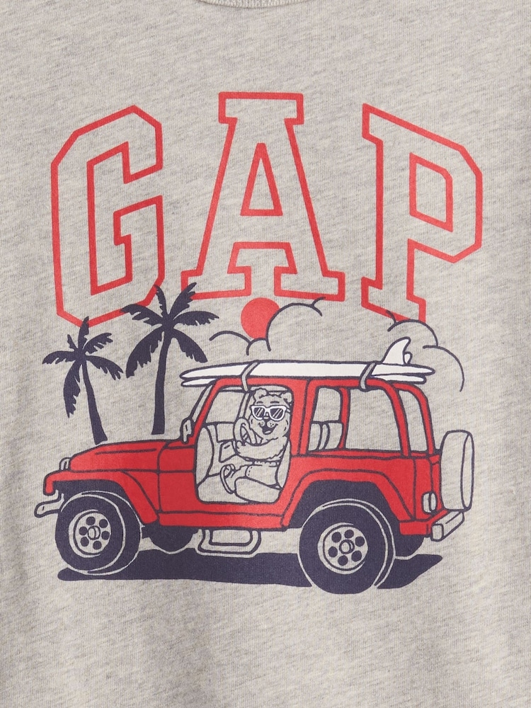 Gap Grey Graphic Short Sleeve T-Shirt (6mths-5yrs) - Image 3 of 3 Gap Grey Graphic Short Sleeve T-Shirt (6mths-5yrs) - Image 3 of 3