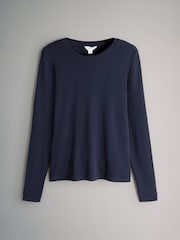 The Set White/Navy Blue 2 Pack Pointelle Pyjamas - Image 3 of 7