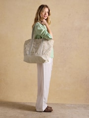 Neutral Toile De Jouy - Joules Promenade Canvas-Tote-Bag - Bild 3 von 8