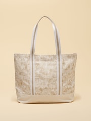 Neutral Toile De Jouy - Joules Promenade Canvas-Tote-Bag - Bild 6 von 8