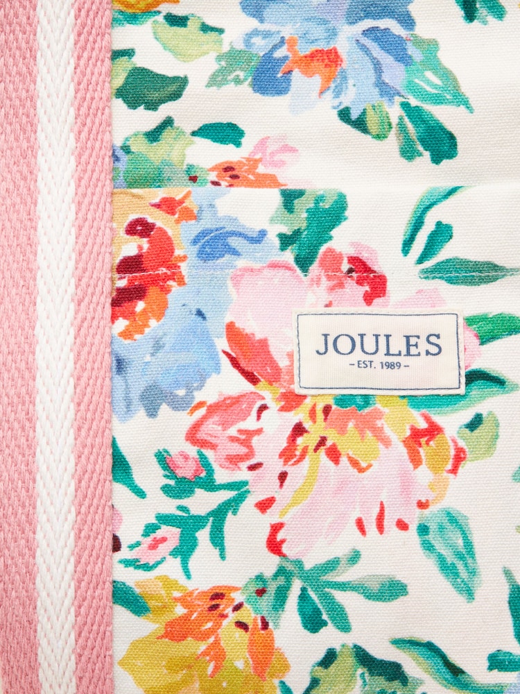 Гүлді - Joules Promenade кенеп жағажай сөмкесі - 9суретінің 9 суреті