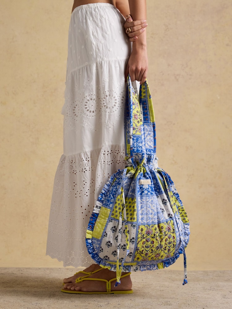 黄蓝大杂烩 - Joules Nella 绗缝托特包 - 9的图像2｝