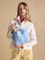 Joules Blue Mini Crossbody Cotton Tote Bag - Image 2 of 9