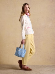 Joules Blue Mini Crossbody Cotton Tote Bag - Image 3 of 9