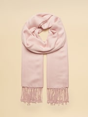 Joules Ascot Pink Pashmina Large Scarf - Image 4 of 6
