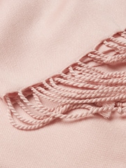 Joules Ascot Pink Pashmina Large Scarf - Image 6 of 6