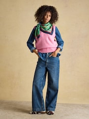 Joules Bloomfield Green Equestrian Square 100% Silk Scarf - Image 2 of 5