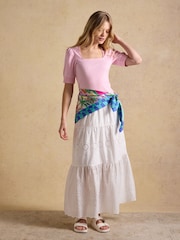 Amalfi Scene - Joules Bloomfield quadratisches Tuch aus 100% Seide - Bild 3 von 8