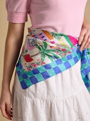 Amalfi Scene - Joules Bloomfield quadratisches Tuch aus 100% Seide - Bild 5 von 8