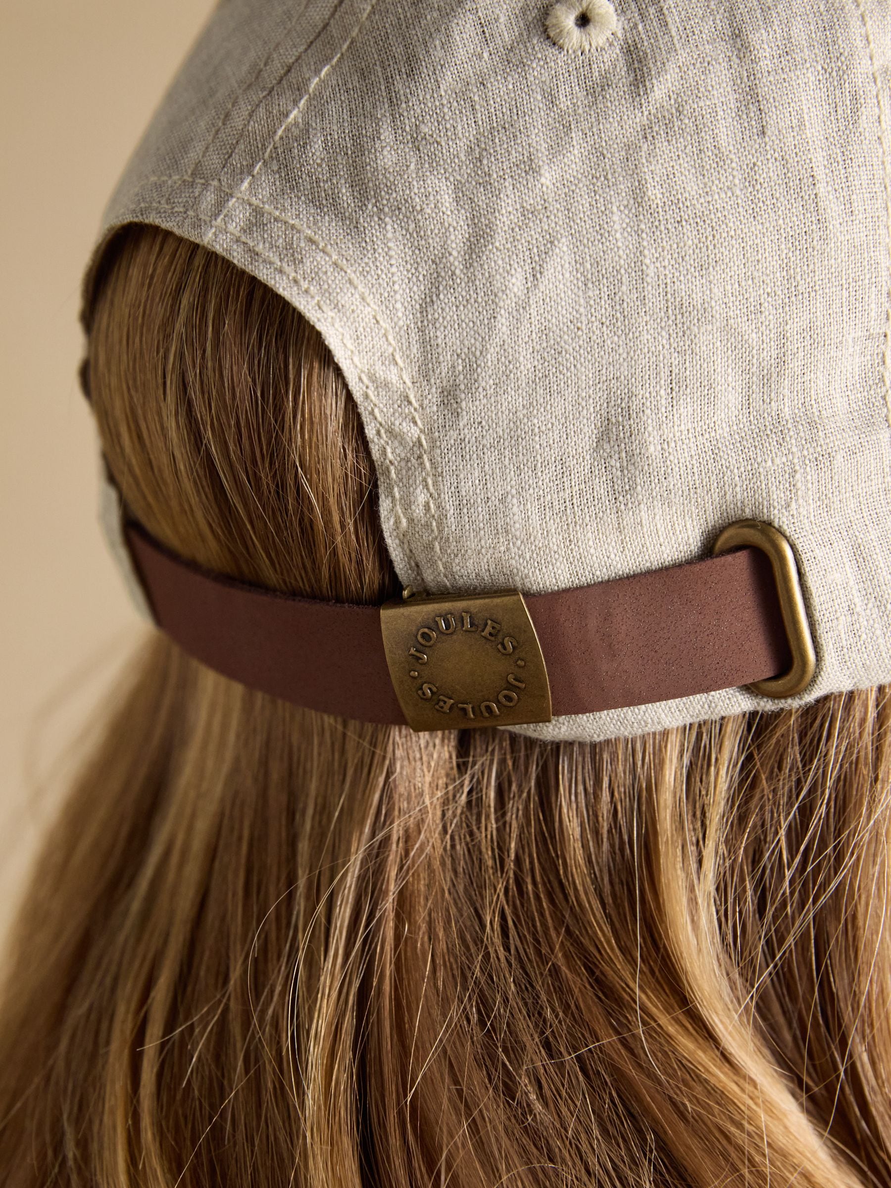 Buy Joules Daley Neutral Pure Linen Baseball Cap from Next USA