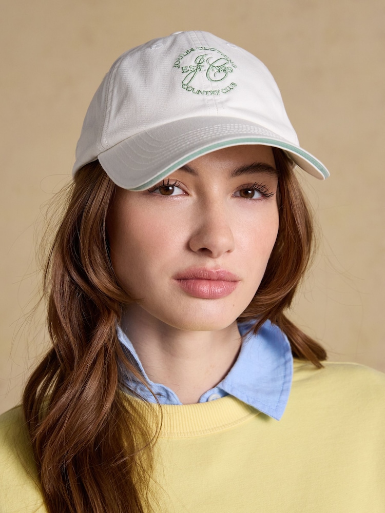 Joules Daley White Baseball Cap - Image 1 of 6