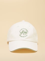 Joules Daley White Baseball Cap - Image 3 of 6