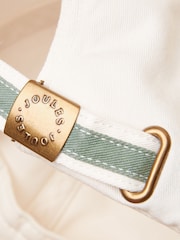 Joules Daley White Baseball Cap - Image 6 of 6