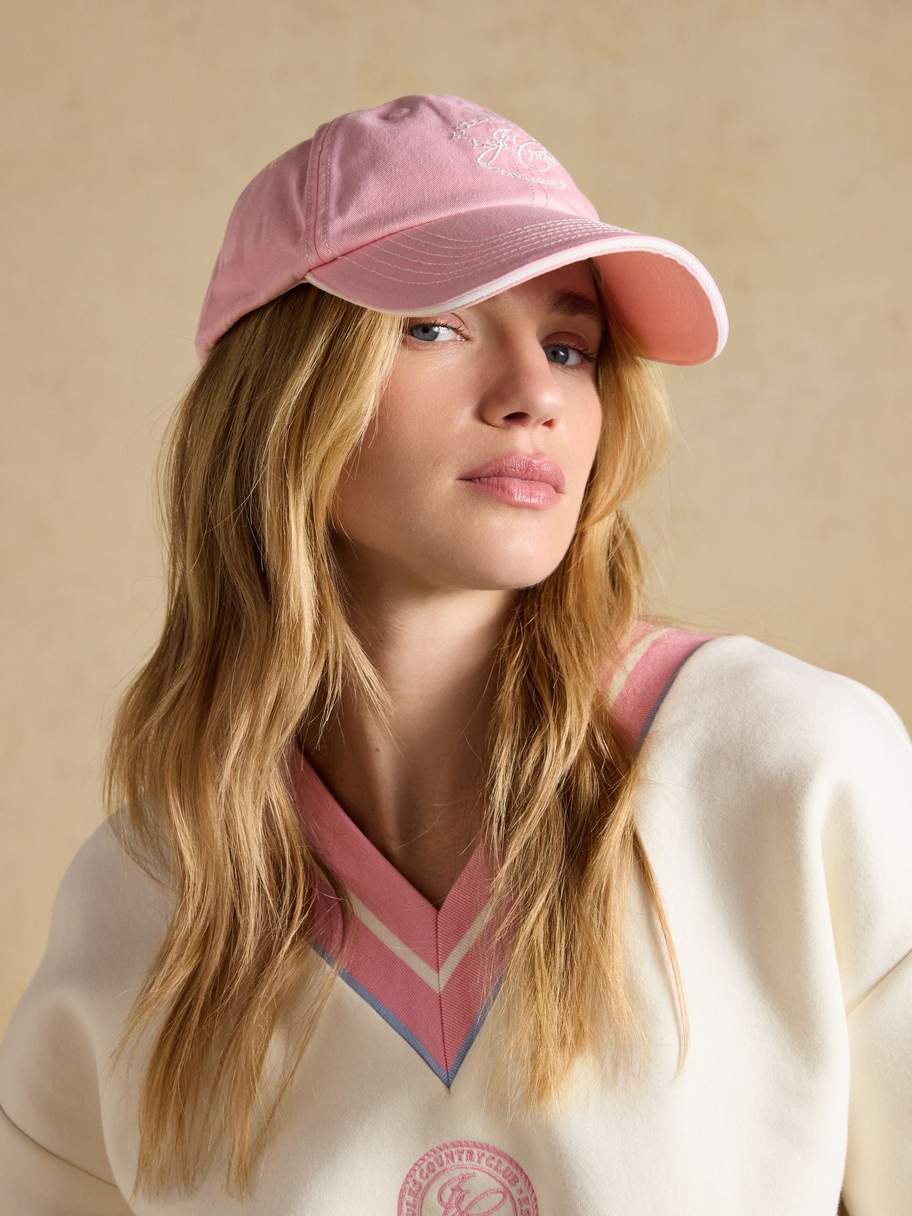 Joules Women's Daley Baseball Cap Pink One