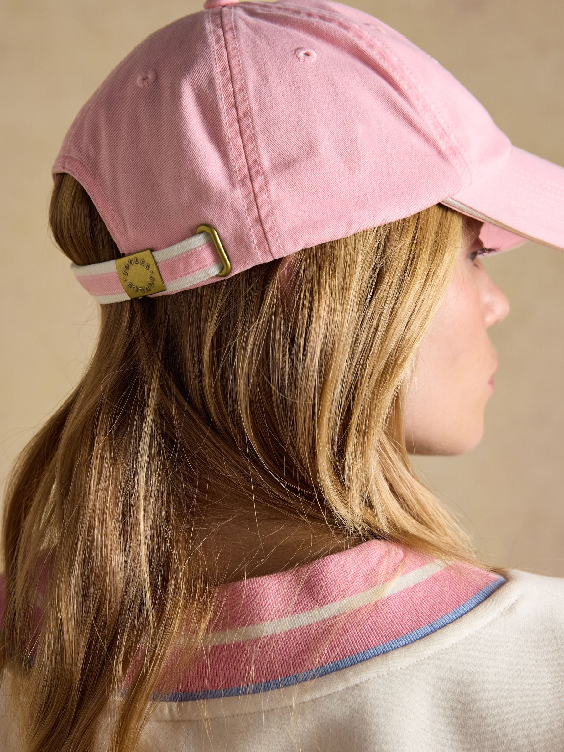 Buy Joules Daley Pink Baseball Cap from Next USA