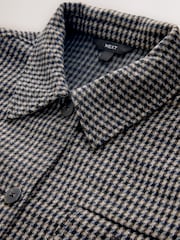 Neutro/negro - Chaqueta con diseño de cuadros cepillado - Imagen 2 de 3