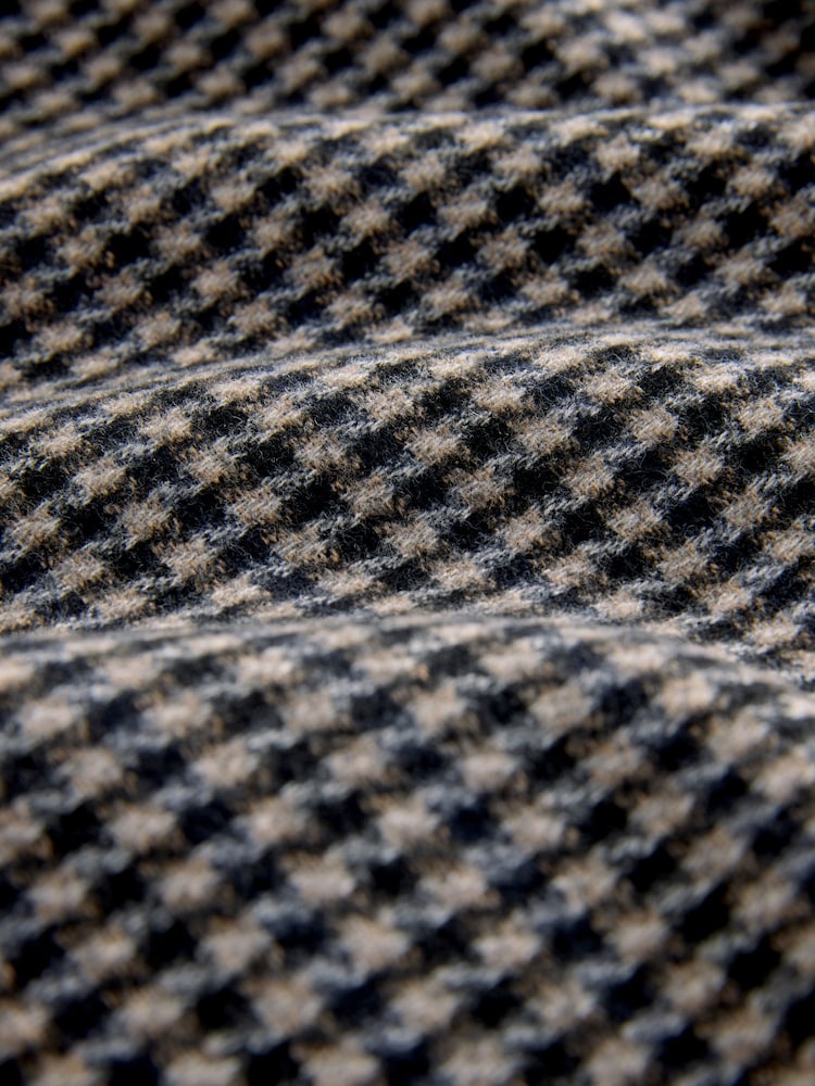 Neutral/Black Brushed Check Shacket - Image 3 of 3 Neutral/Black Brushed Check Shacket - Image 3 of 3