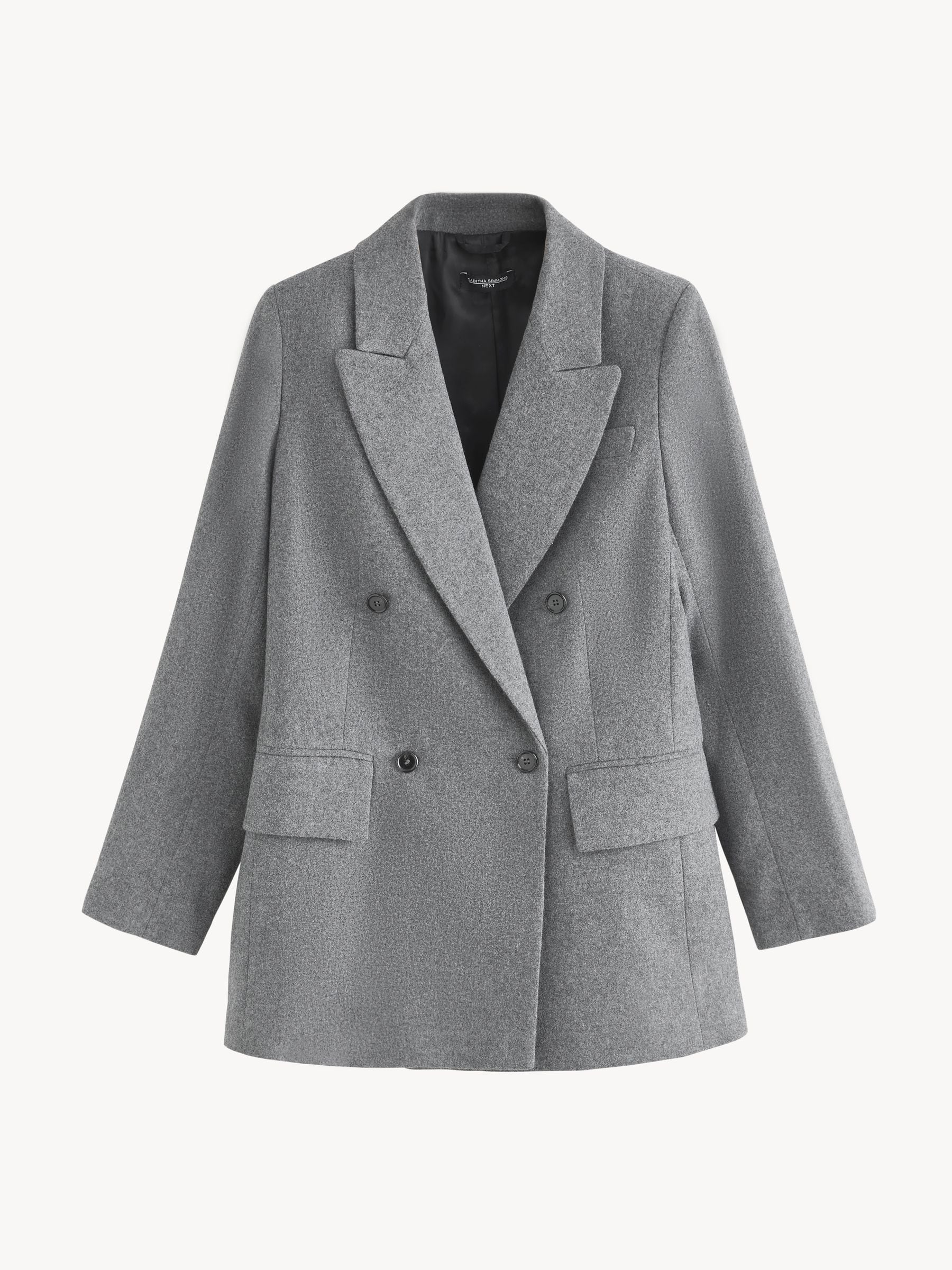 Buy Grey Tabitha Simmons X Next Wool Blend Double Breasted Blazer