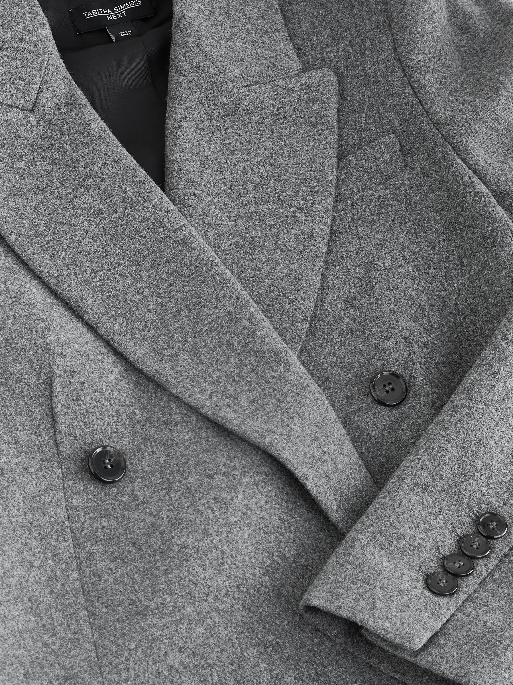 Buy Grey Tabitha Simmons X Next Wool Blend Double Breasted Blazer
