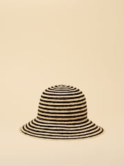 Itim na Guhit - Joules Albany Cloche Hat - Larawan 5 ng 9