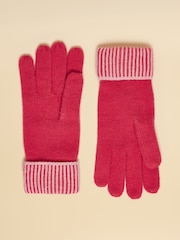 Joules Wren Pink Gloves - Image 2 of 3