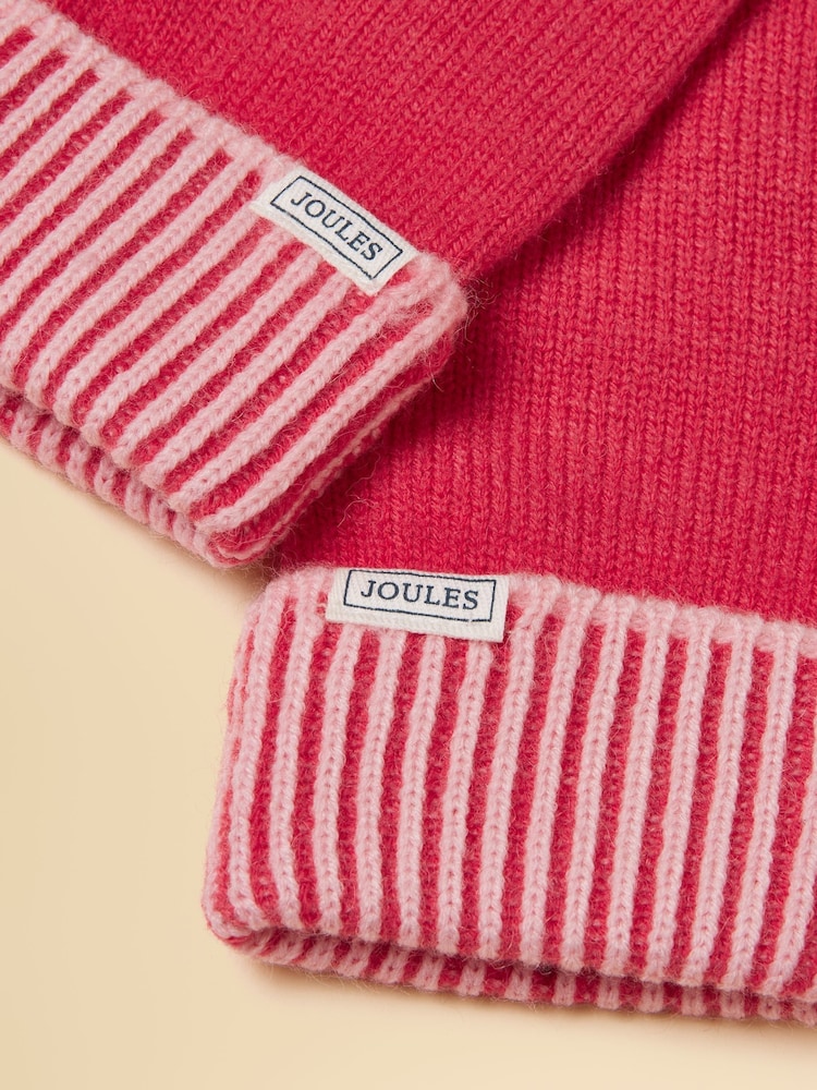 Joules Wren Pink Gloves - Image 3 of 3 Joules Wren Pink Gloves - Image 3 of 3