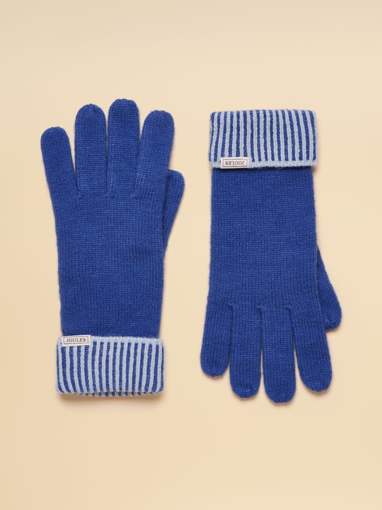 Joules Wren Blue Gloves - Image 1 of 3 Joules Wren Blue Gloves - Image 1 of 3