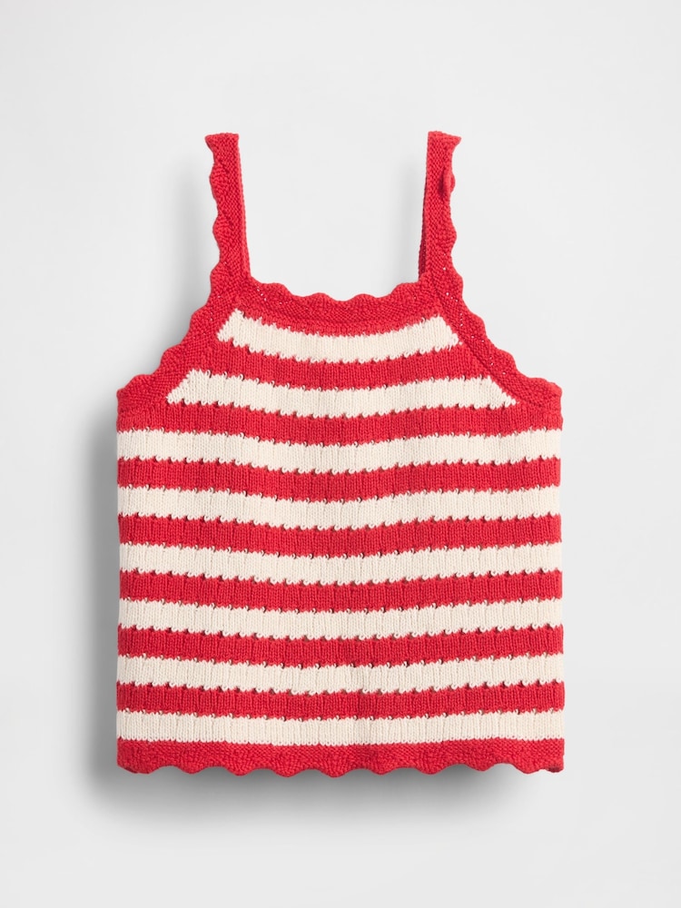 Gap Red Crochet Vest (6mths-5yrs) - Image 2 of 4