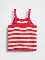 Gap Red Crochet Vest (6mths-5yrs) - Image 3 of 4