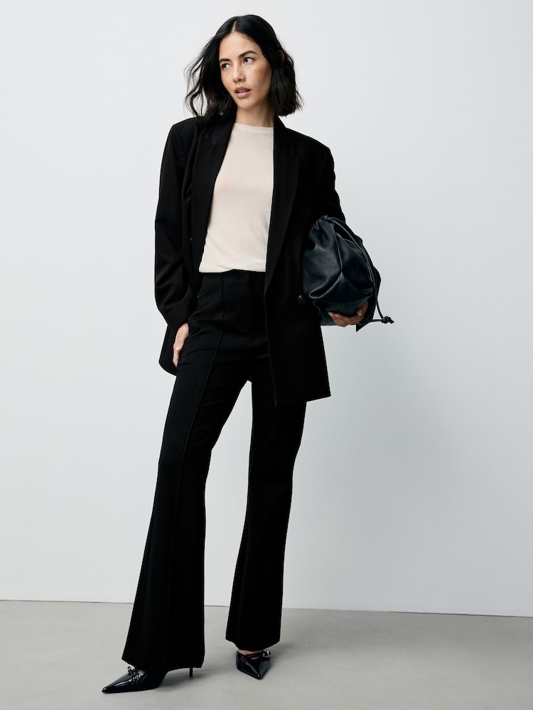 Schwarz - Sculpting Bootcut Trousers - Bild 1 von 9