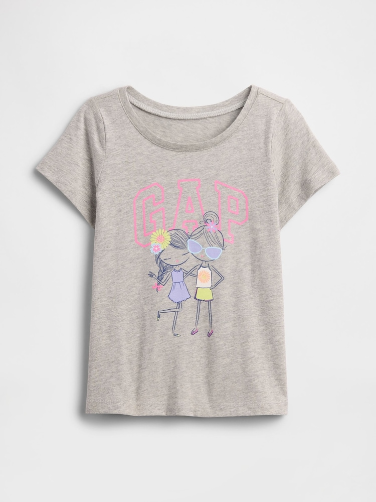 Gap Grey Graphic Short Sleeve T-Shirt (6mths-5yrs) - Image 1 of 3 Gap Grey Graphic Short Sleeve T-Shirt (6mths-5yrs) - Image 1 of 3