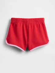 Red - Gap Logo Dolphin Hem Pull On Shorts (6mths-5yrs) - Image 2 of 3