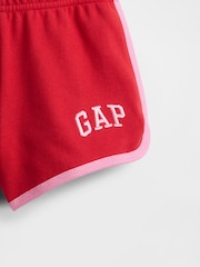 Red - Gap Logo Dolphin Hem Pull On Shorts (6mths-5yrs) - Image 3 of 3