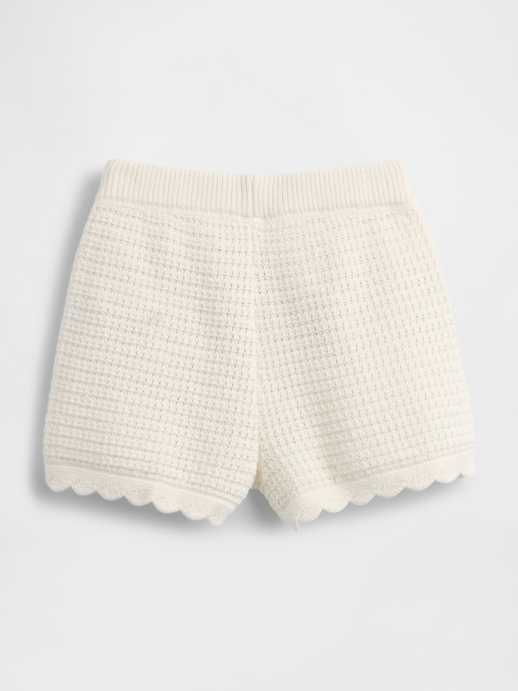 Gap Cream Crochet Shorts (6mths-5yrs) - Image 2 of 2