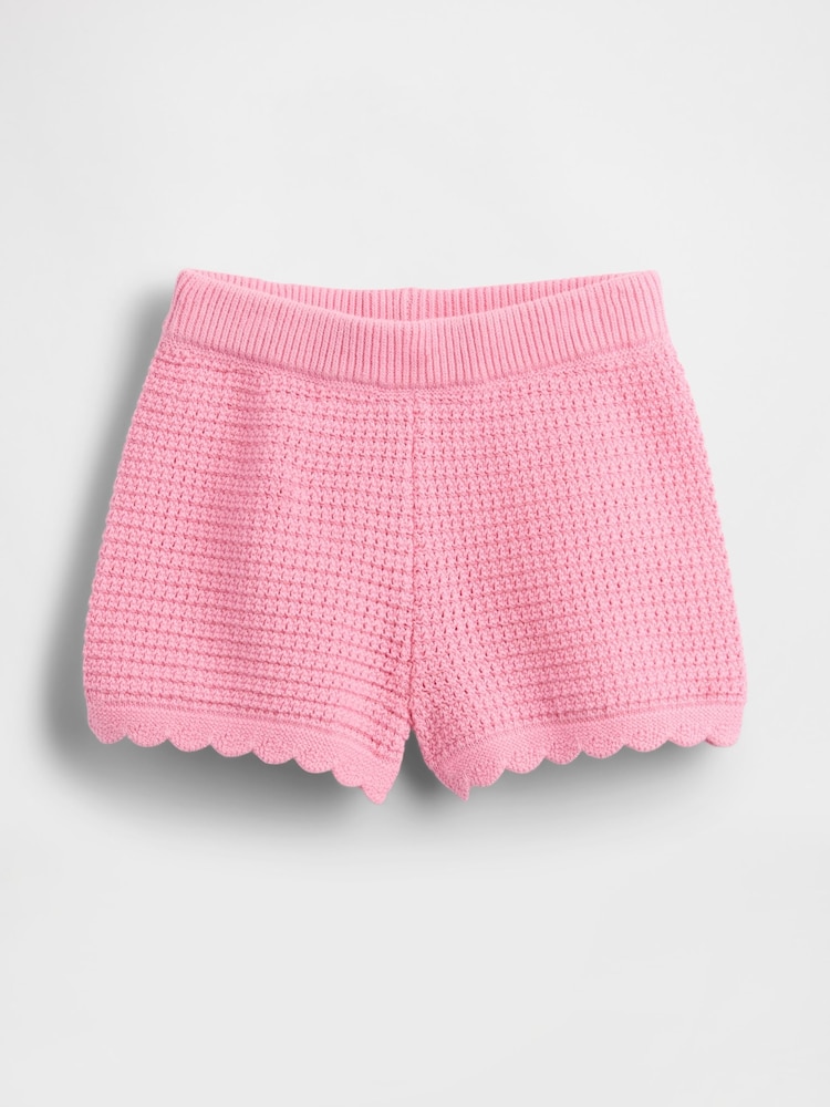 Gap Pink Crochet Shorts (6mths-5yrs) - Image 1 of 2