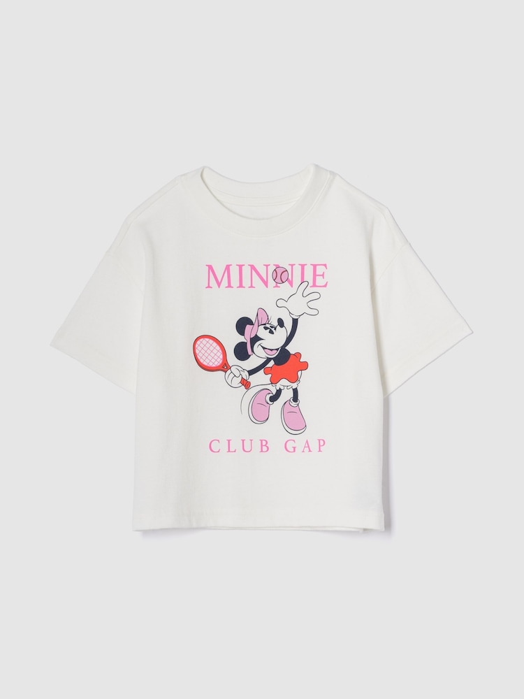 Minnie Mouse blanca - Camiseta de manga corta con gráfico de Disney de Gap (6meses-5años) - Imagen 1 de 2