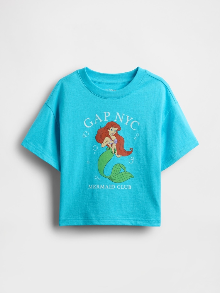 Gap Blue Ariel Disney Graphic Short Sleeve T-Shirt (6mths-5yrs) - Image 1 of 2