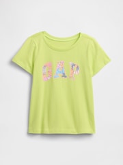 Green Floral - Gap Graphic Short Sleeve T-Shirt (6mths-5yrs) - Image 1 of 2
