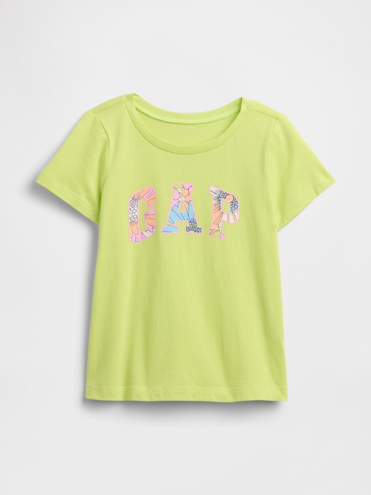 Green Floral - Gap Graphic Short Sleeve T-Shirt (6mths-5yrs) - Image 1 of 2