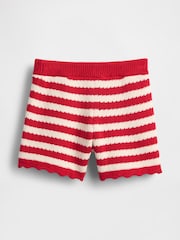 Gap Red Crochet Pull On Shorts (6mths-5yrs) - Image 1 of 3