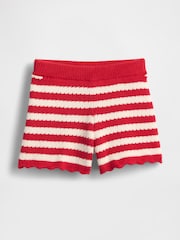 Gap Red Crochet Pull On Shorts (6mths-5yrs) - Image 2 of 3
