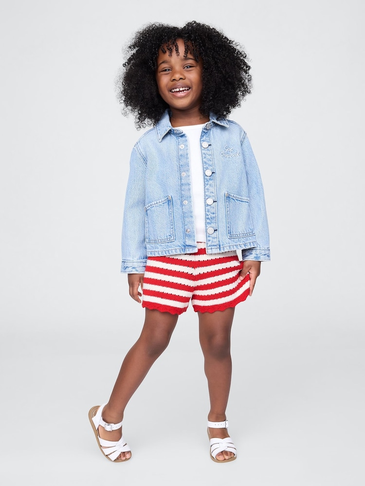 Gap Red Crochet Pull On Shorts (6mths-5yrs) - Image 3 of 3 Gap Red Crochet Pull On Shorts (6mths-5yrs) - Image 3 of 3