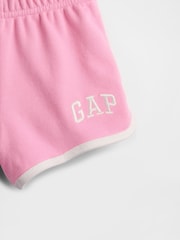 Gap Pink Logo Dolphin Hem Pull On Shorts (6mths-5yrs) - Image 3 of 3