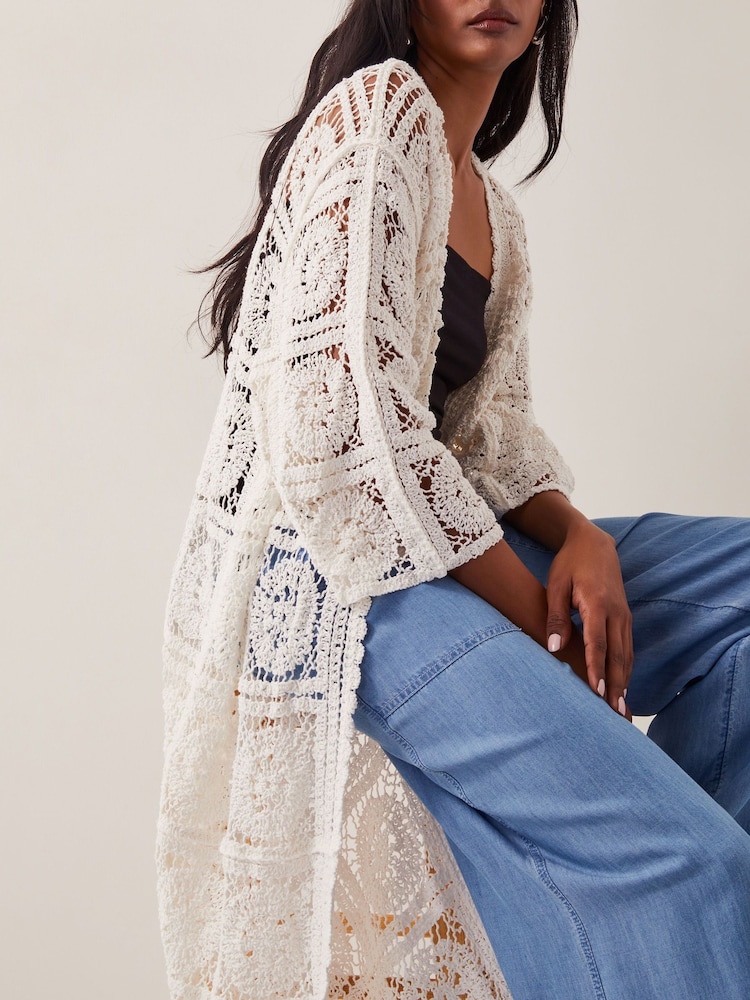 Natur - Monsoon Cara Crochet Beach Cover-Up - Bild 2 von 4