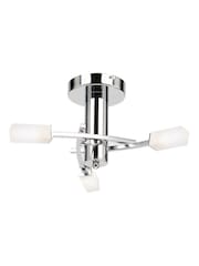 Gallery Home Chrome Havana 3 Polished Ceiling Lamp - Image 1 of 1