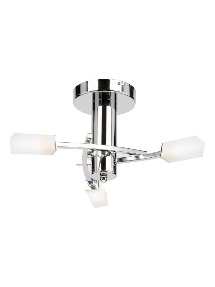 Gallery Home Chrome Havana 3 Polished Ceiling Lamp - Image 1 of 1 Gallery Home Chrome Havana 3 Polished Ceiling Lamp - Image 1 of 1