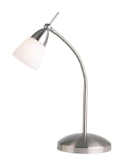 Gallery Home Chrome Riviera Satin Chrome Table Lamp - Image 1 of 1