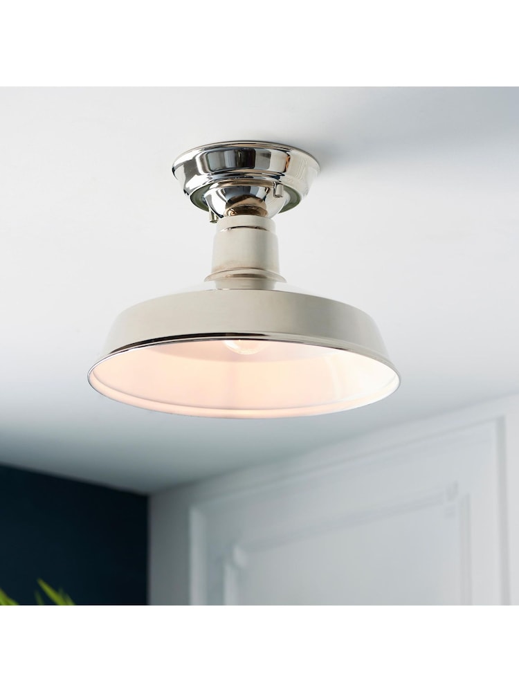 Gallery Home Silver Darnell 1 Ceiling Light - Image 2 of 5 Gallery Home Silver Darnell 1 Ceiling Light - Image 2 of 5
