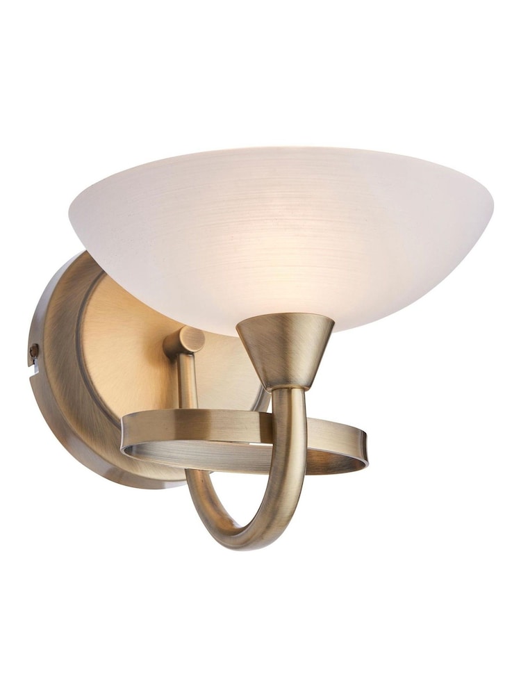 Gallery Home Brass Carlton Antique Wall Light - Image 1 of 1 Gallery Home Brass Carlton Antique Wall Light - Image 1 of 1